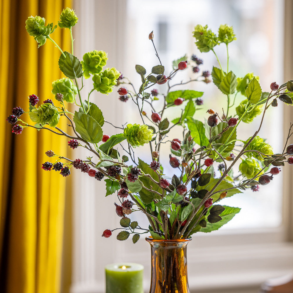 Sarah Raven Hop Sprays Kunstblumen 3er Set 99cm grün