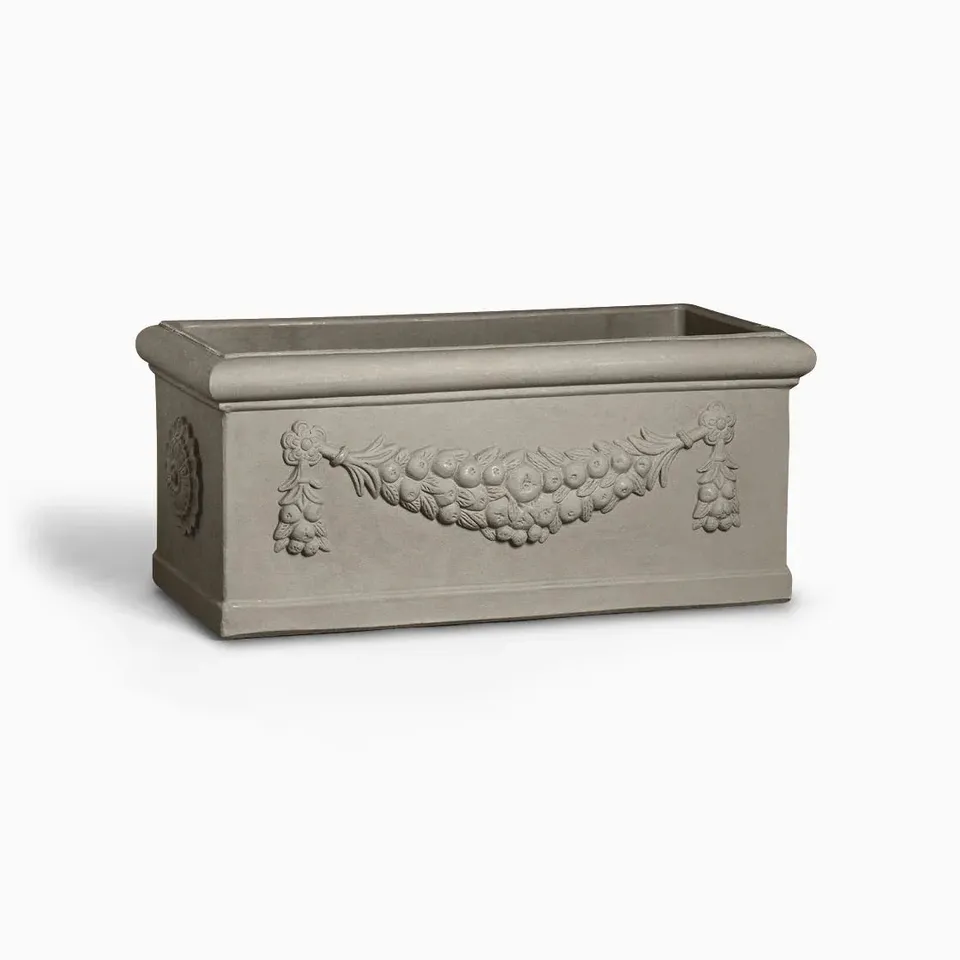 Serralunga Rettangolo Festonato Blumenkasten 80x35 Tortora