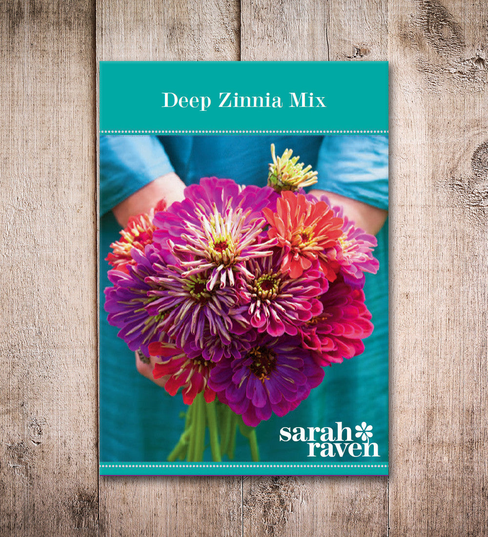Sarah Raven Seeds Deep Zinnia Collection Samen 30 Samen rot