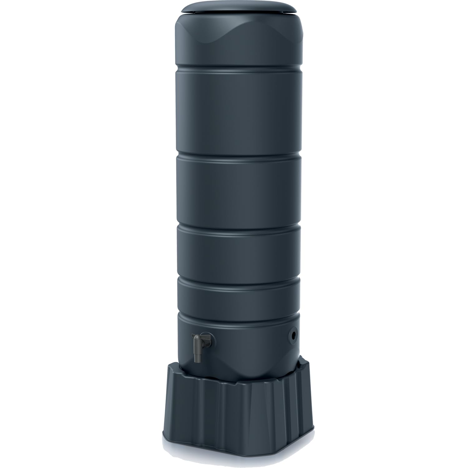 Prosperplast Vuelta Regentonne 110L anthrazit mit Sockel und Hahn