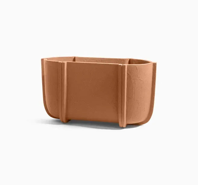 Serralunga Cassero Long Pflanztopf Salvia oval Betonoptik