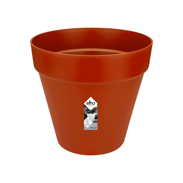 elho Loft Urban Rund 30 Blumentopf Brique mit Reservoir