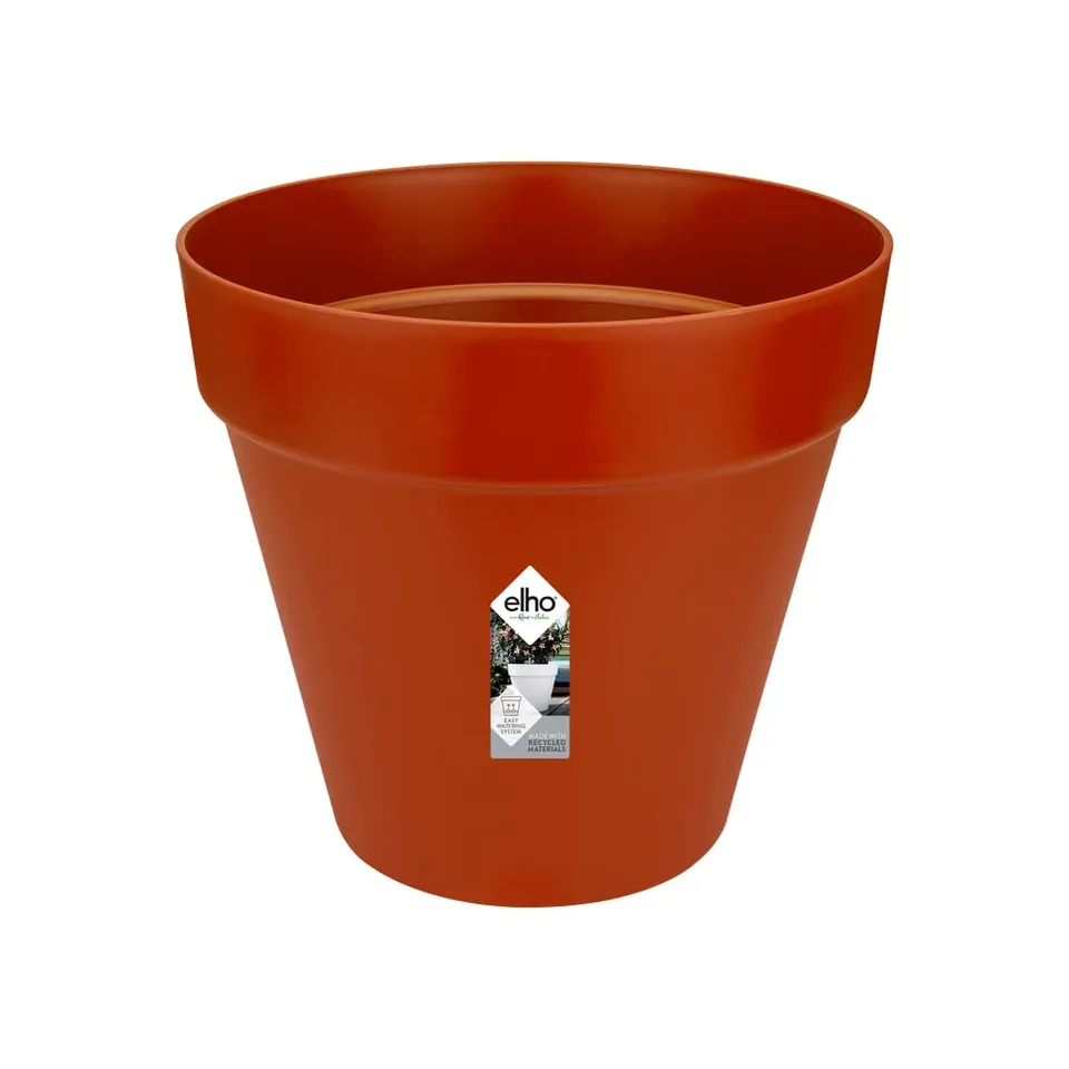 elho Loft Urban Rund 30 Blumentopf Brique mit Reservoir