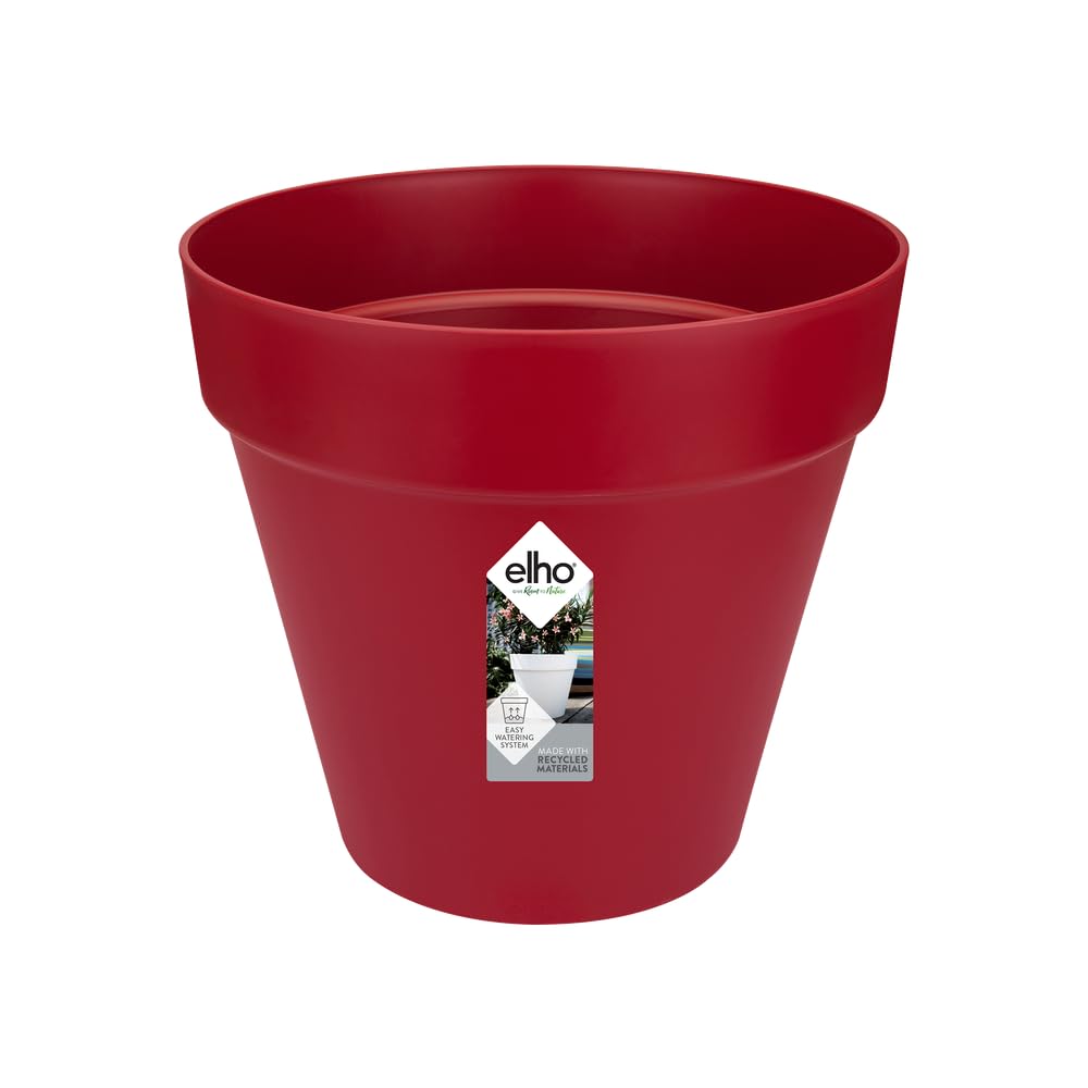 elho Loft Blumentopf 25cm ocker rund mit Wasserreservoir