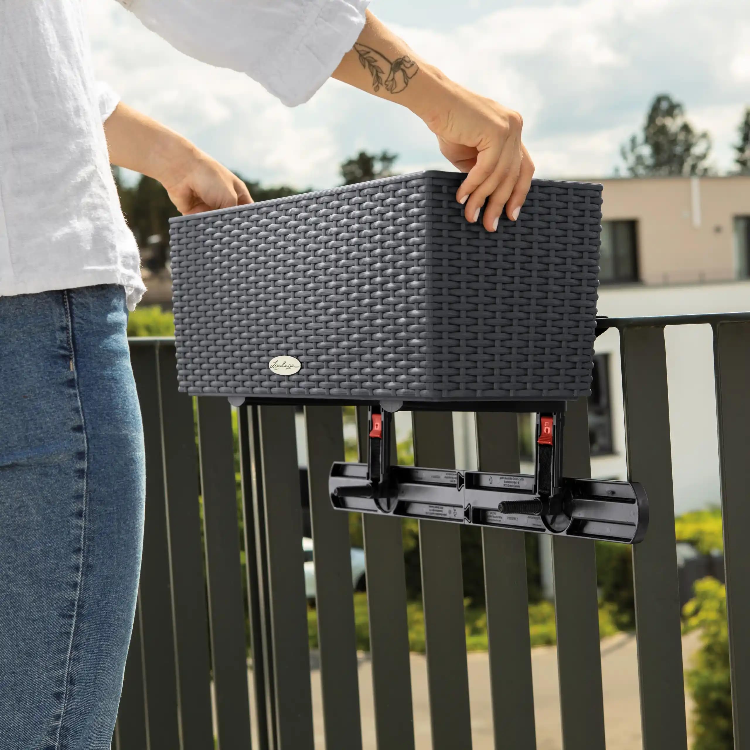 Lechuza Balconera Abstützung Weiß 74cm für Halter