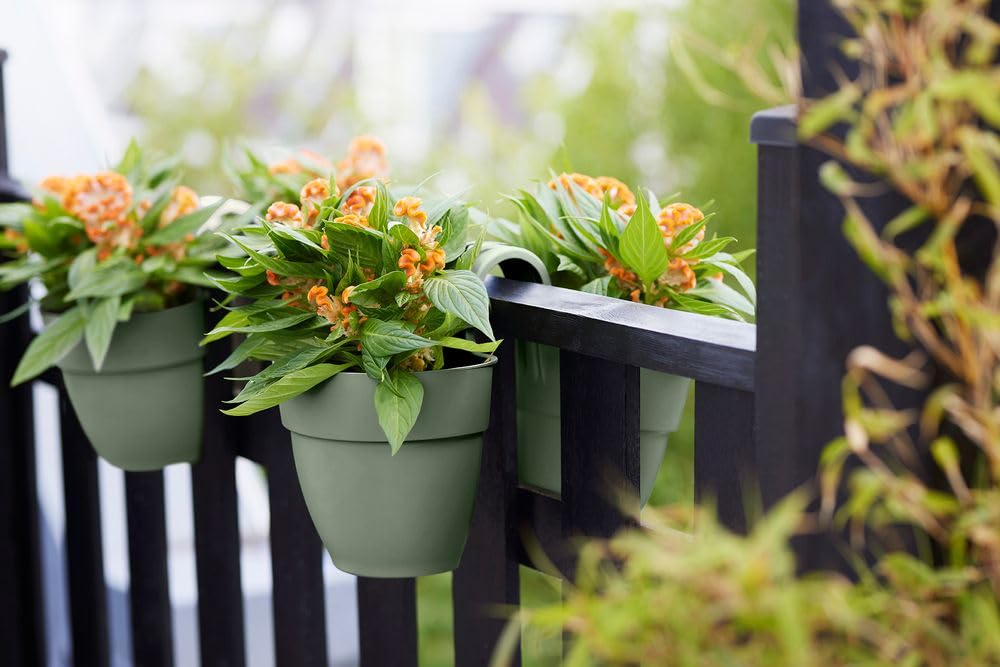 elho Vibia Campana Flower Twin Blumentopf 21cm Pistazien Grün