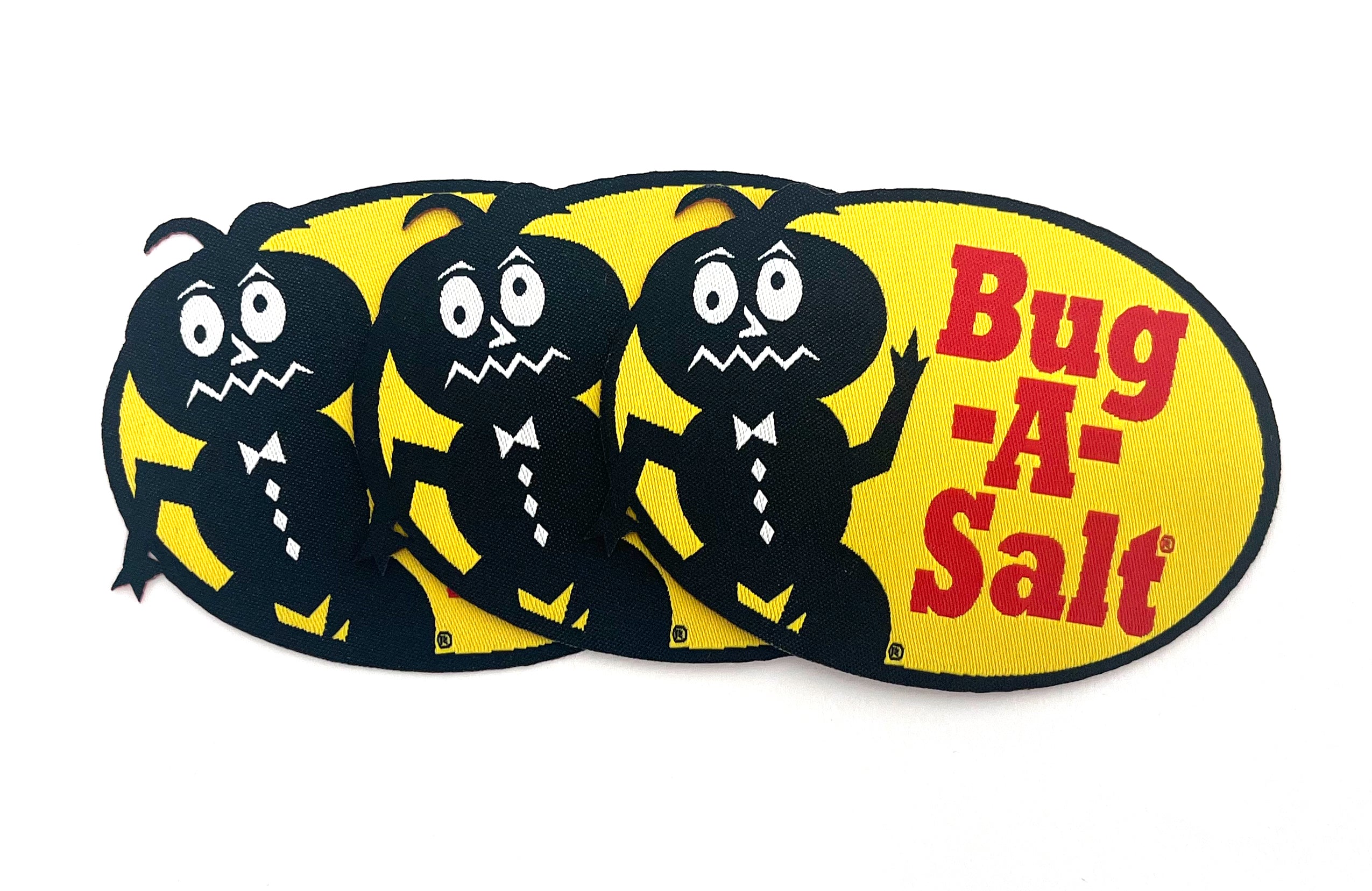 Bug-A-Salt Gear Up Patch Gelb Bügelaufnäher 3er Set