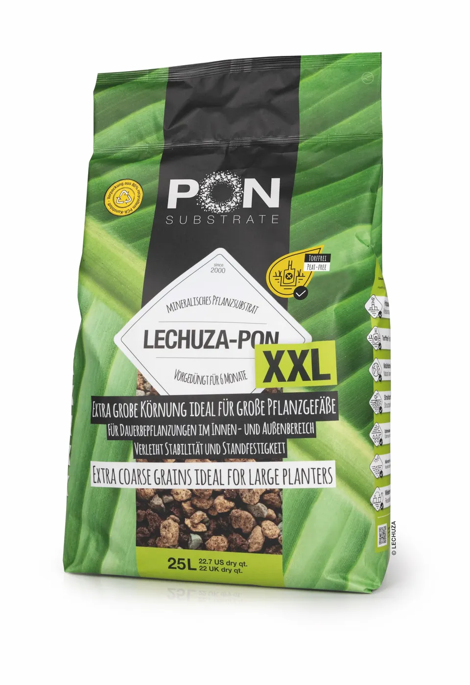 Lechuza Pon XXL Pflanzsubstrat 25 Liter grob torffrei