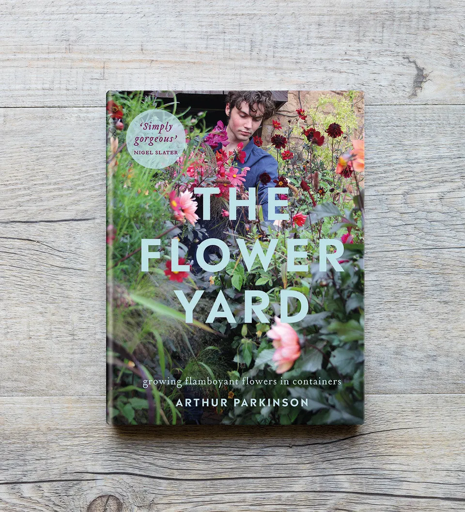 Sarah Raven Flower Yard Buch Arthur Parkinson signiert Töpfe