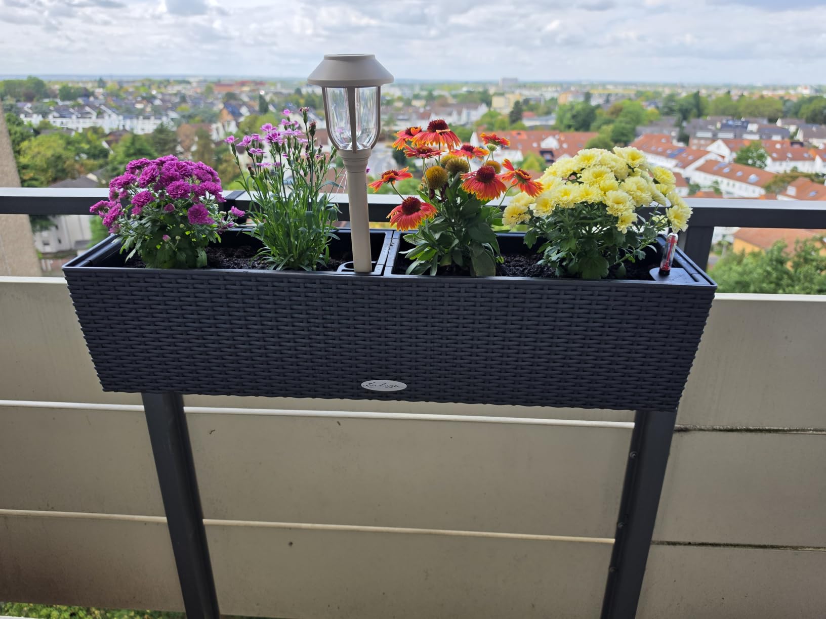 Lechuza Balconera Cottage 50 Pflanzgefäß Granit Bewässerung
