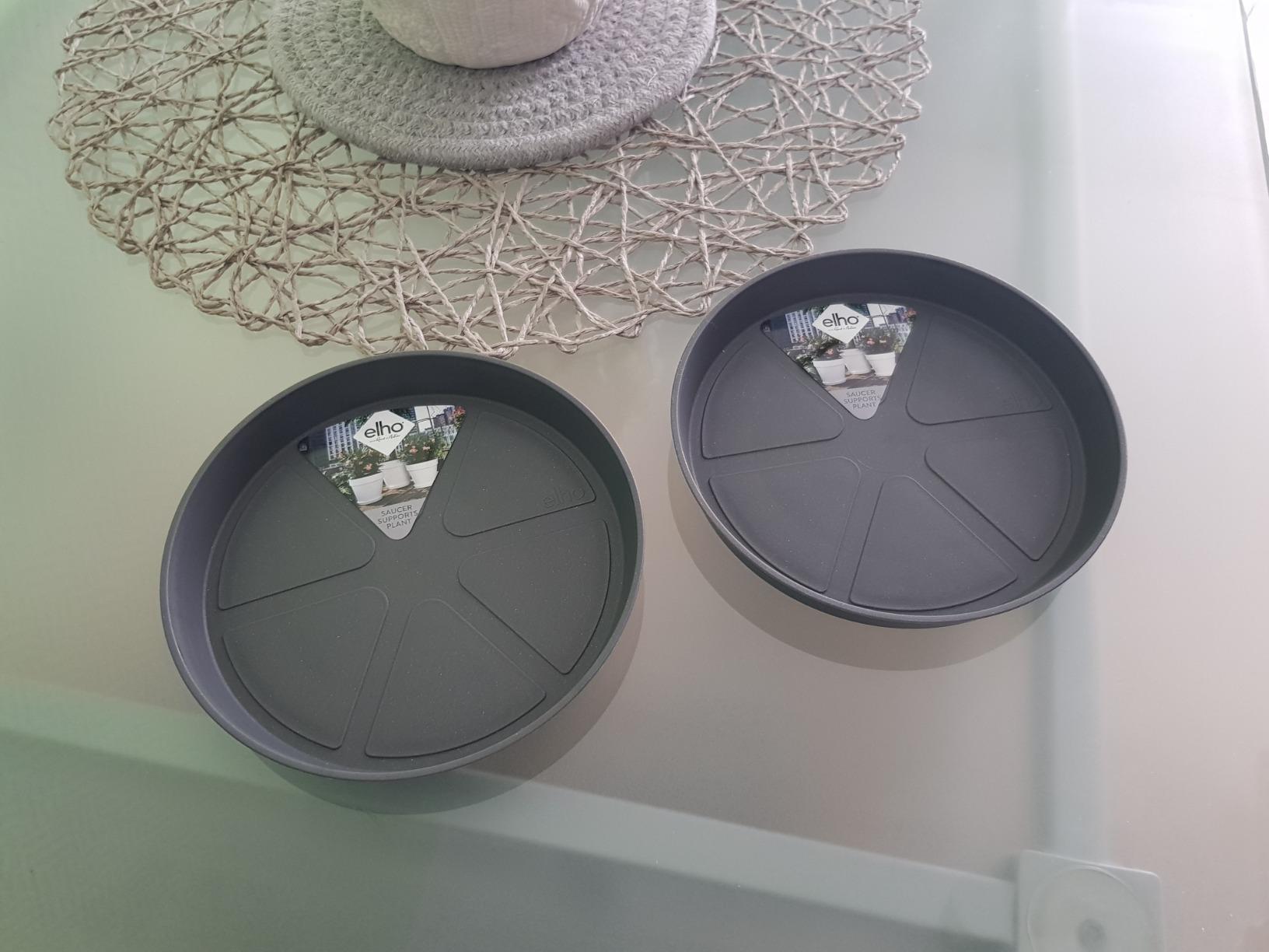 elho Loft Untersetzer Rund 14 cm Weiss Kunststoff