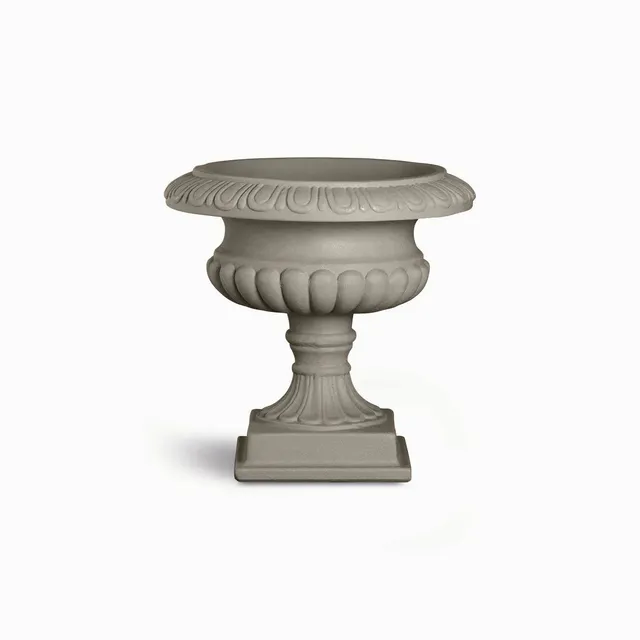 Serralunga Calice Decorato Pflanztopf Tortora Rund