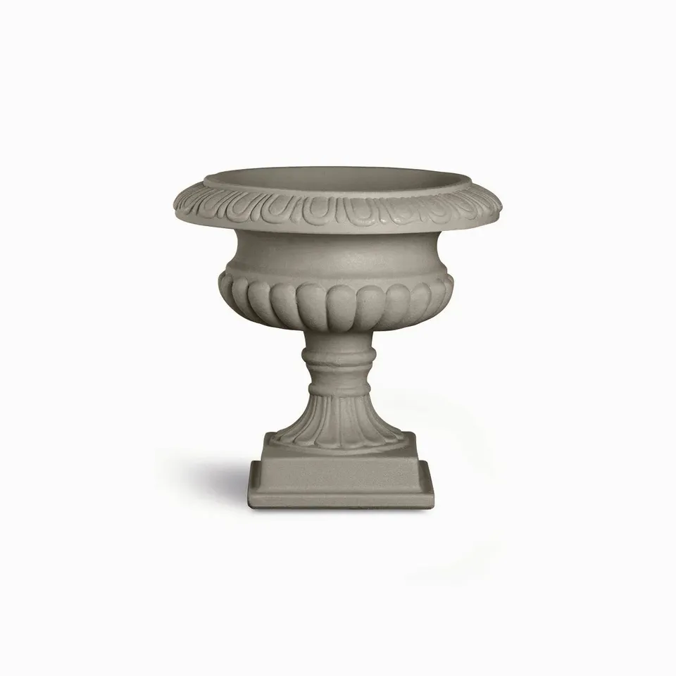 Serralunga Calice Decorato Pflanztopf Tortora Rund