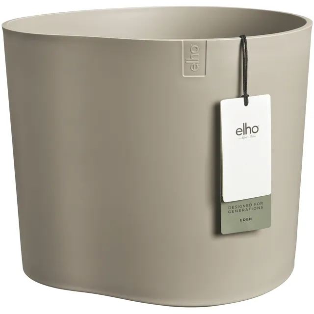 elho eden 35 Blumentopf sanftes Taupe recycelt