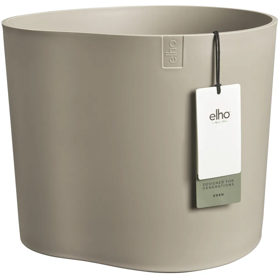 elho eden 35 Blumentopf sanftes Taupe recycelt