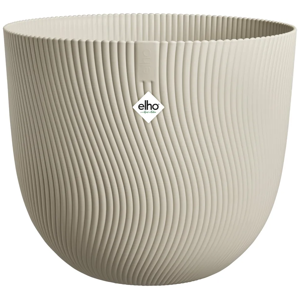 elho Sereh Rund 47 cm Blumentopf Mushroom Beige frostbeständig