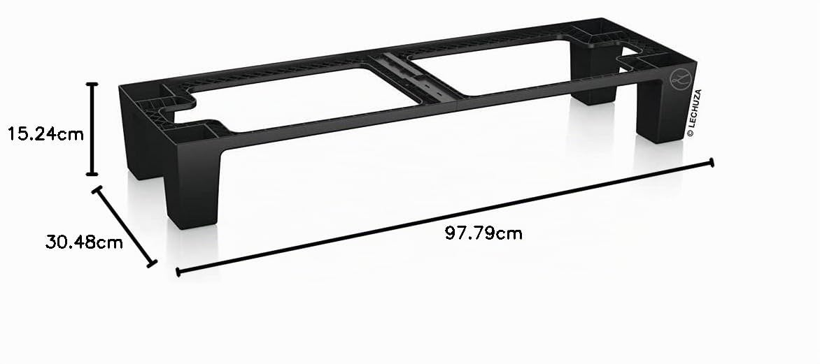 Lechuza Trio Sockel 30 Pflanzgefäß Sockel Schwarz 98x30x15 cm
