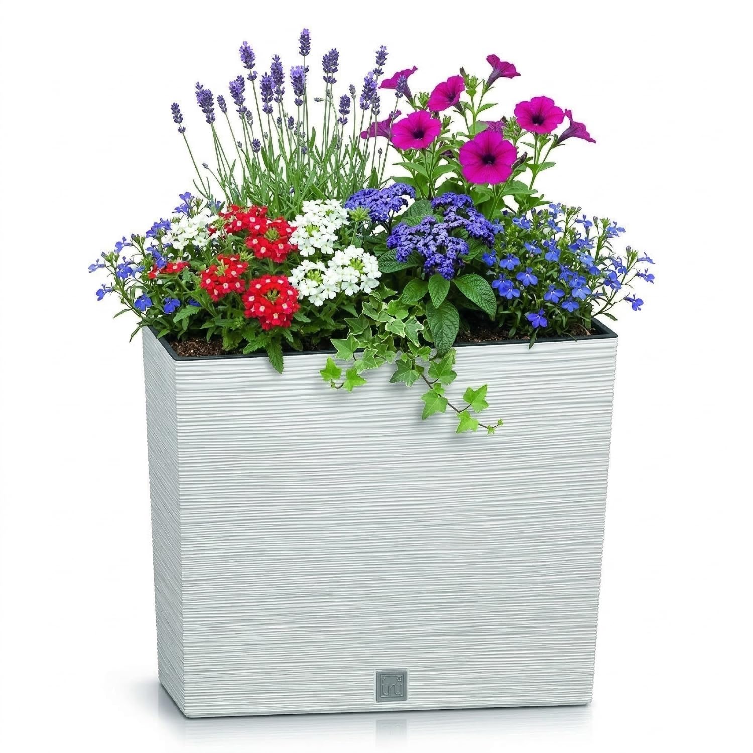 Prosperplast Boardee Blumenkasten Anthrazit 58 cm mit Einsatz