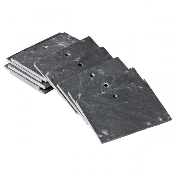 GardenMate Pflanzschilder Schiefer Schild 10x7 cm 10er Set wetterfest