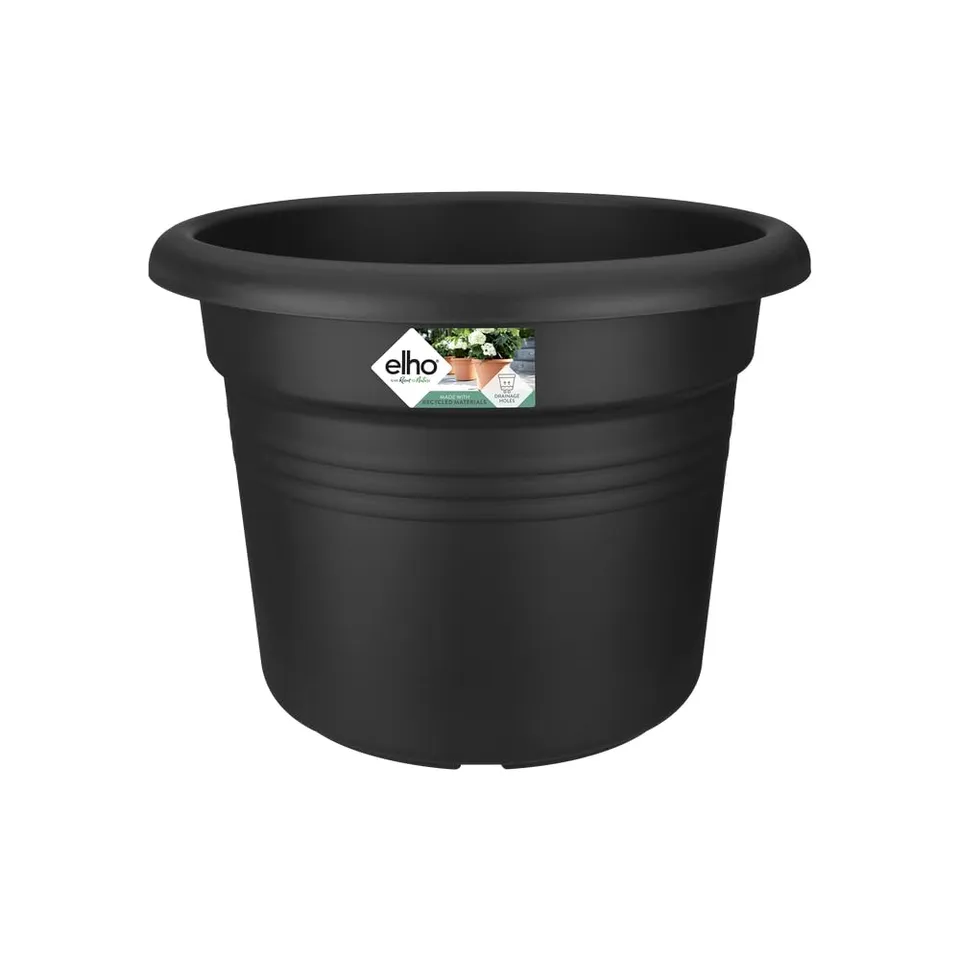 elho Green Basics Cilinder Blumentopf 55 cm Living Schwarz