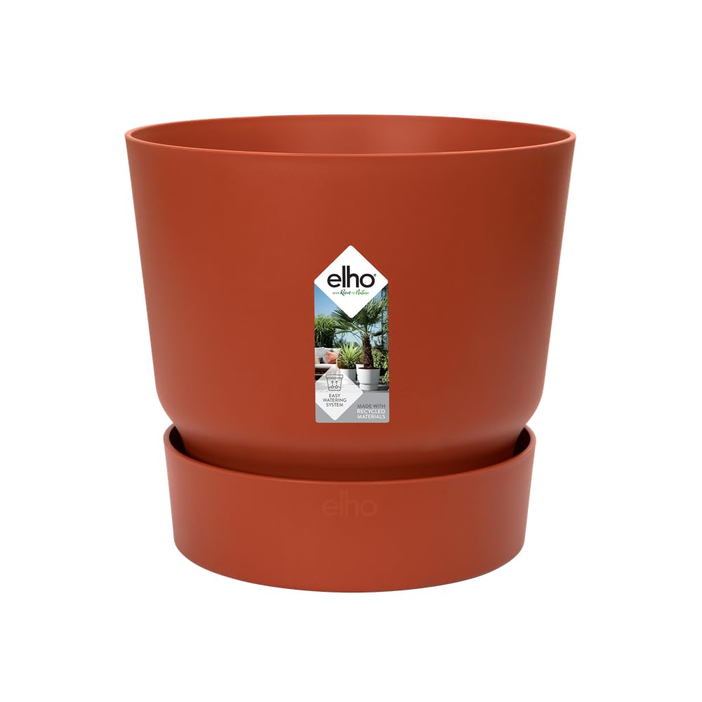 elho Greenville Rund Blumentopf 25 cm Klinkerrot