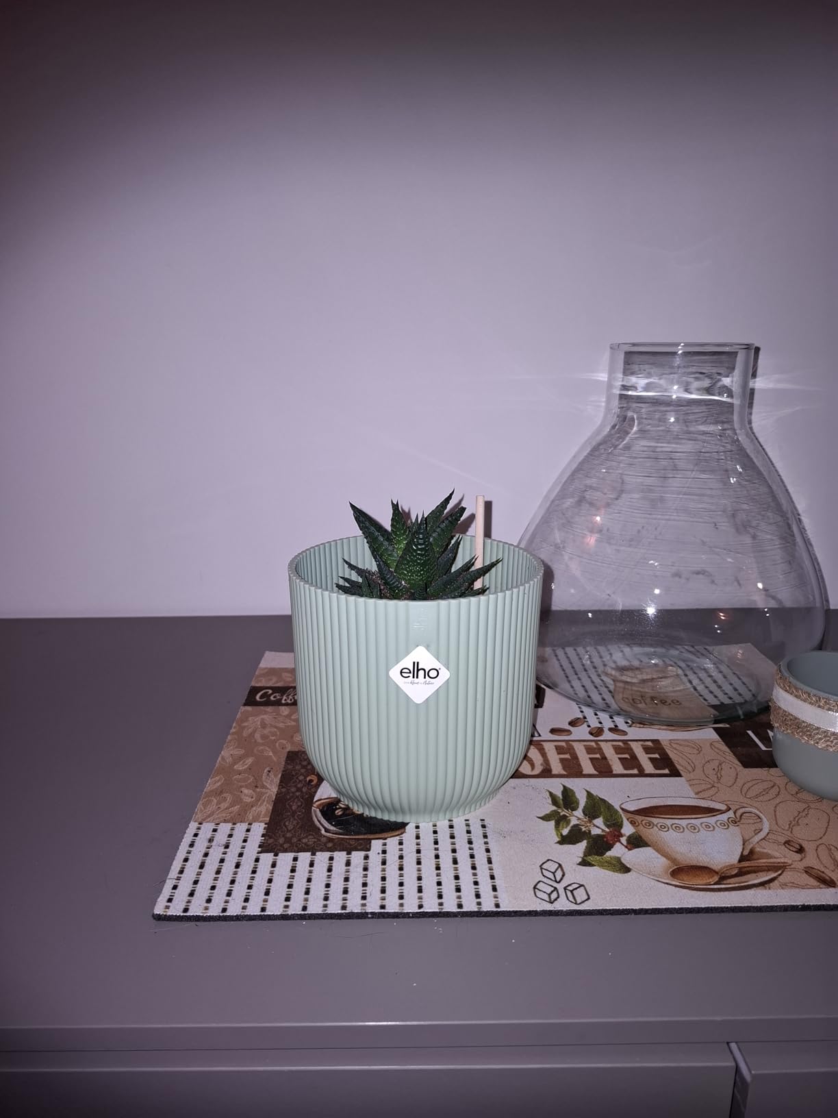 elho Vibes Fold 22 cm Blumentopf Linen White für innen