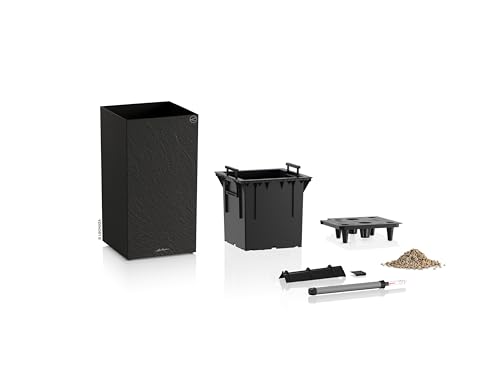 Lechuza Canto Slatestone Pflanzgefäß Dark Grey Bewässerung