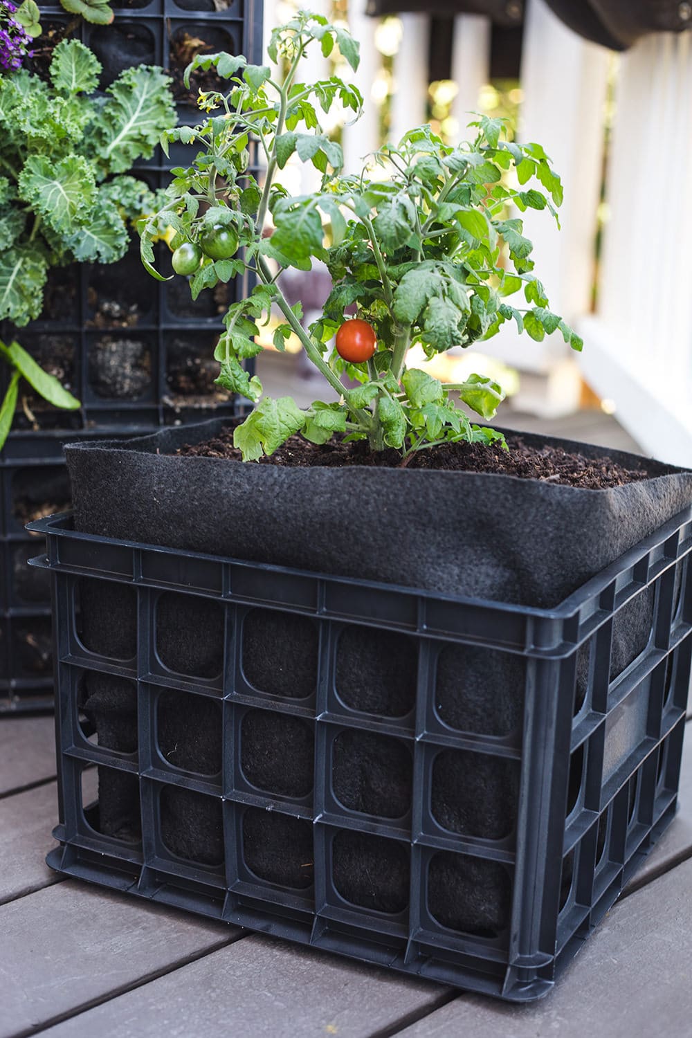 Smart Pot Milk Crate Liner Pflanzsack 30x30x30 cm