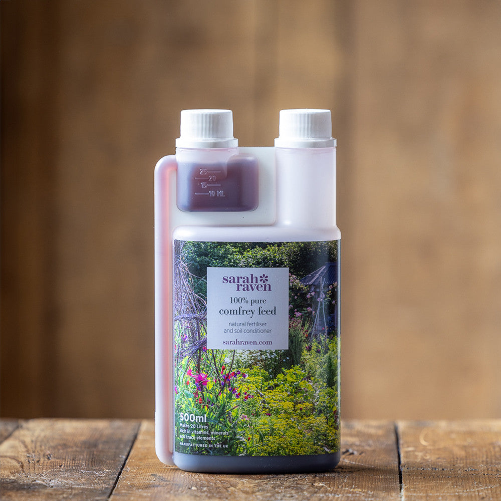 Sarah Raven Comfrey Feed Flüssigdünger 500ml natürlich NPK