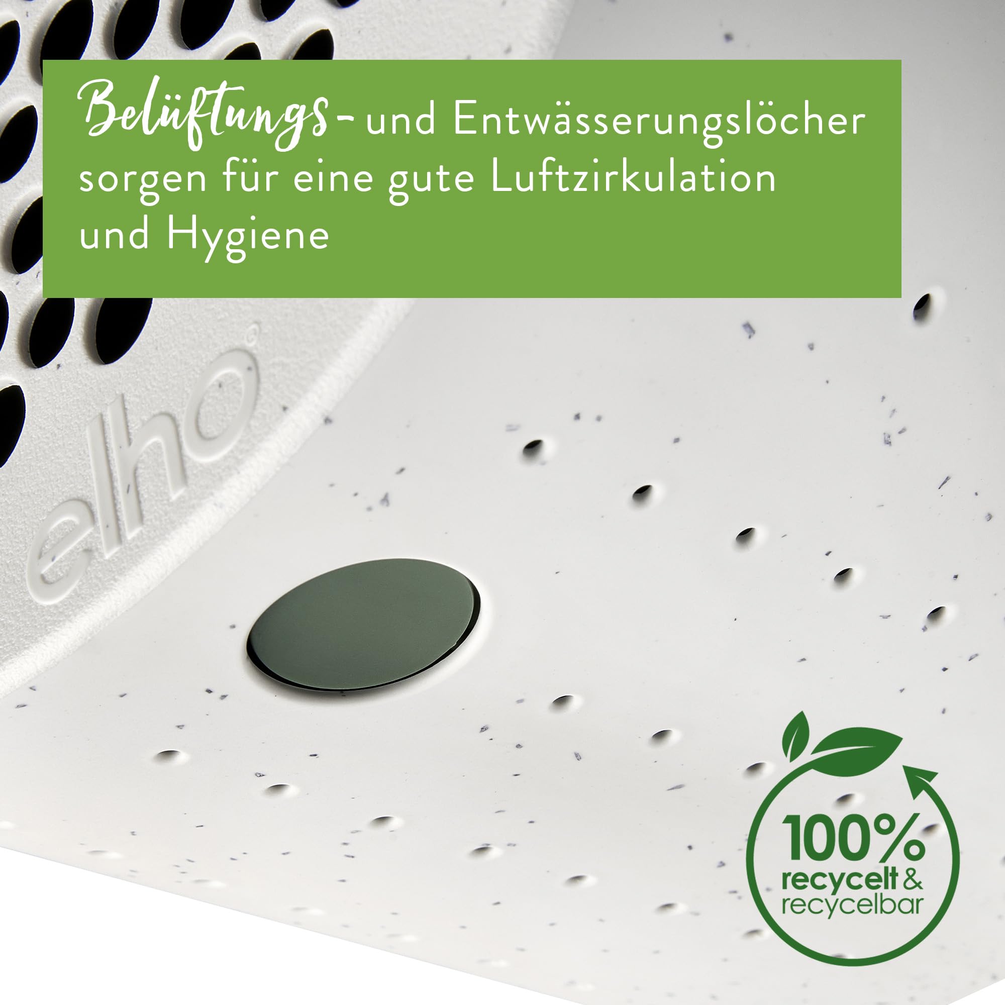 elho Essential Bienenhotel 18cm Fibrous Grey Recycling