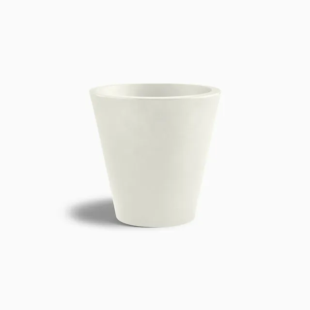 Serralunga New Pot Pflanztopf Weiß 28x28x28 konisch