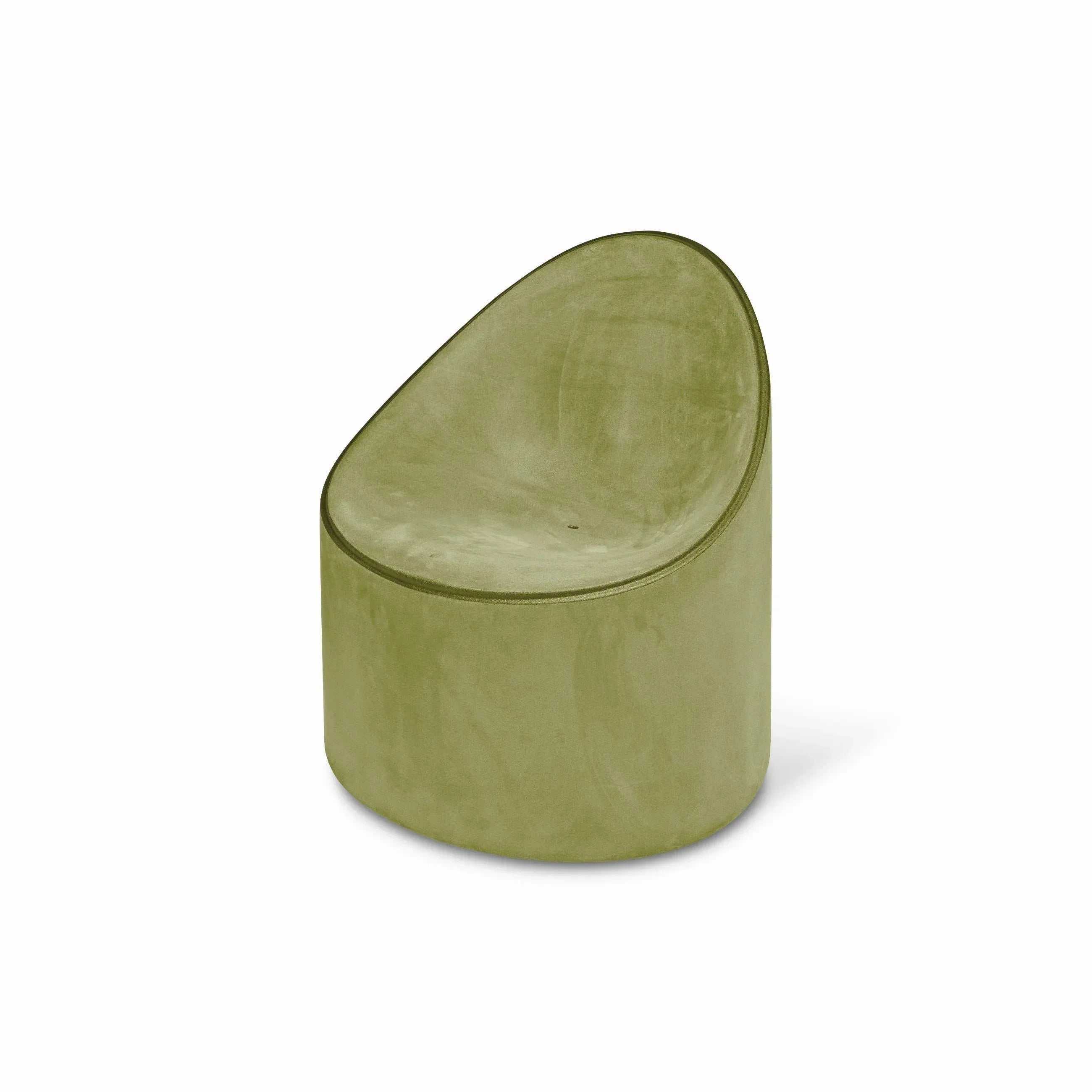 Serralunga Bay Moleskin Sessel Anthrazit rund
