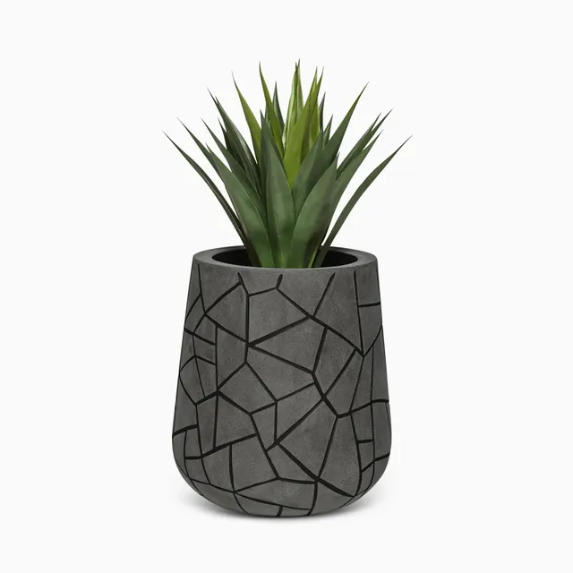 Serralunga Memory Pflanztopf Anthrazit 52x52x43 cm