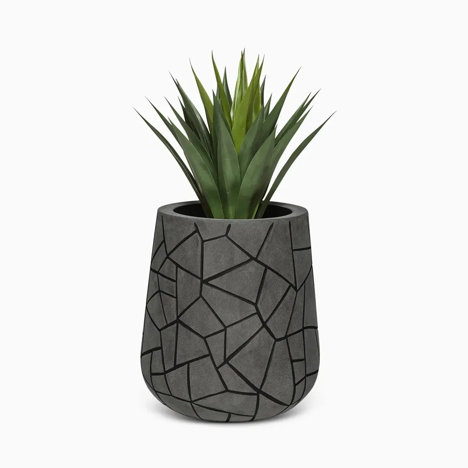 Serralunga Memory Pflanztopf Anthrazit 52x52x43 cm