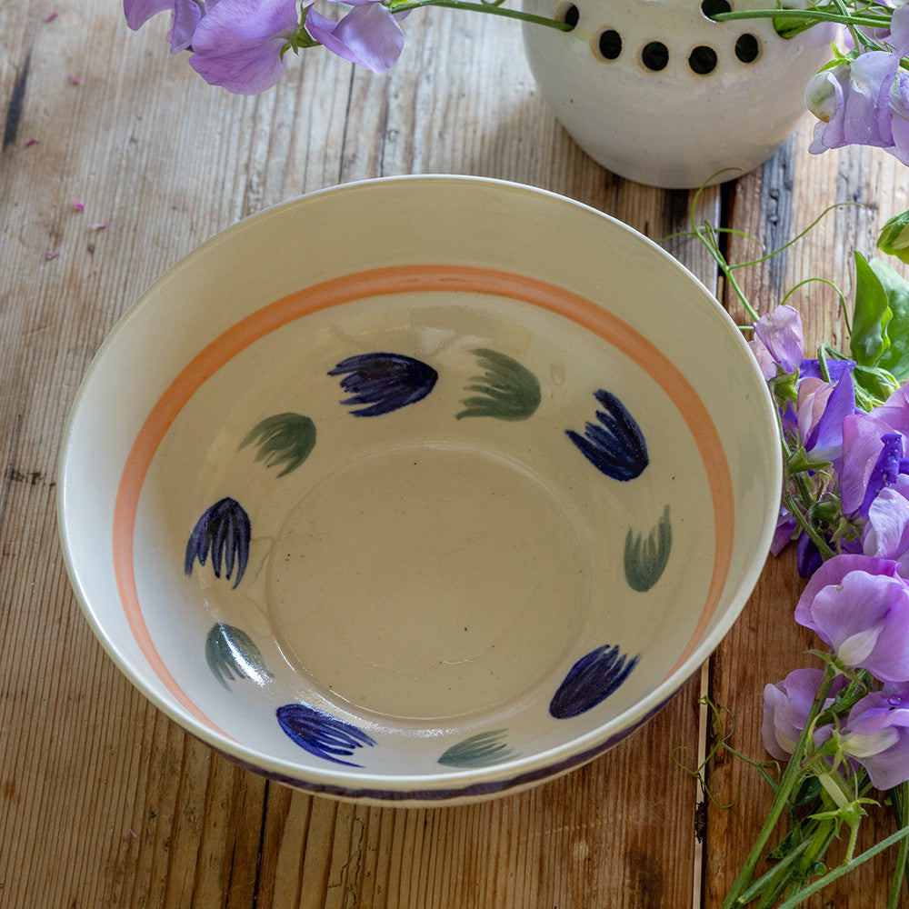 Sarah Raven Blue Green Bowl Schale Keramik handgemacht blau-grün