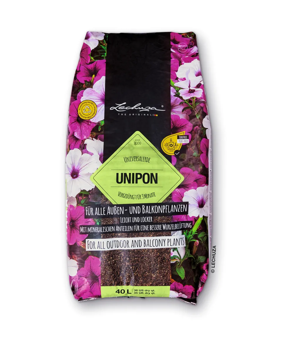 Lechuza Unipon Universalerde 40L torffrei Balkon