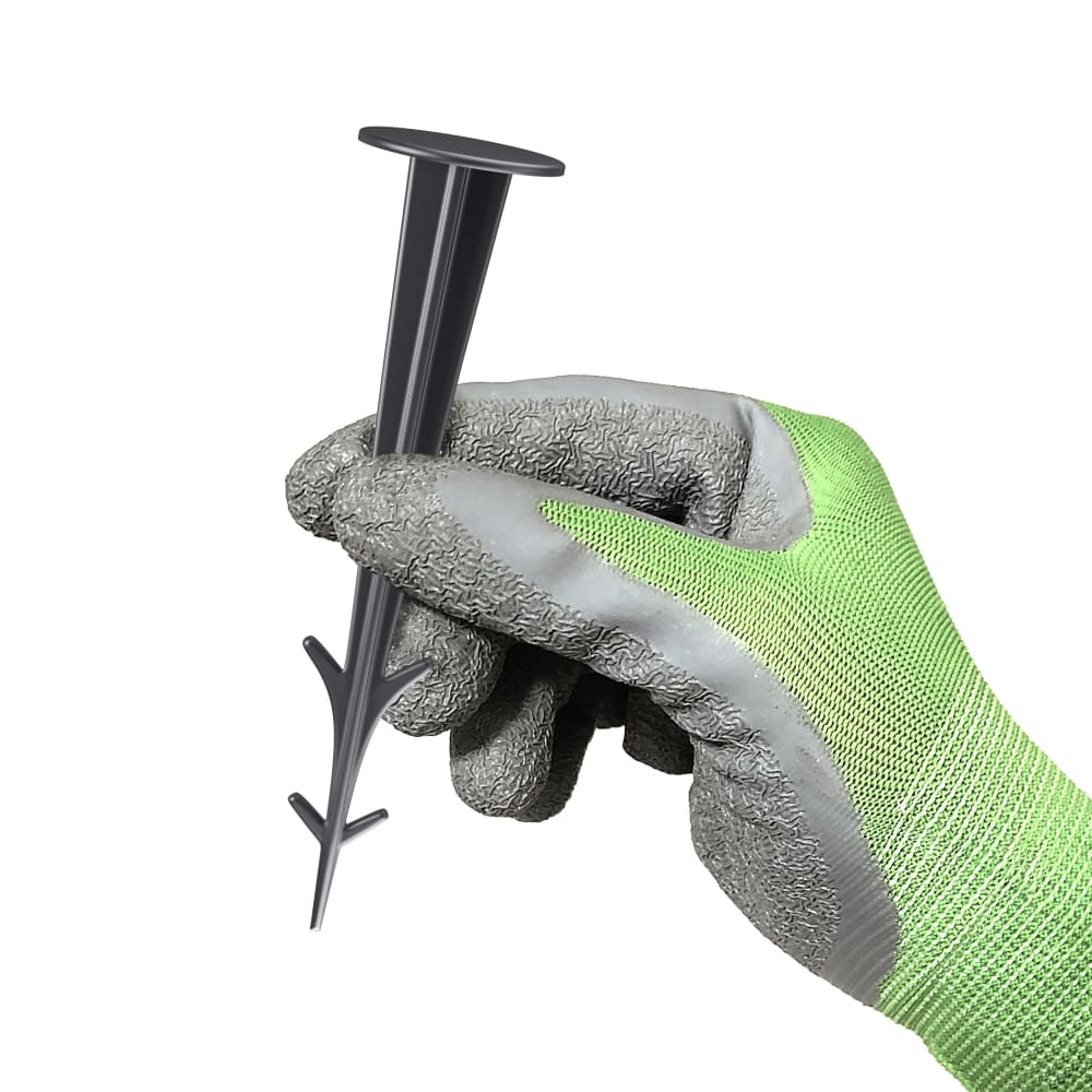 GardenMate Erdanker 120 mm Kunststoff Bodenanker 100 Stück flach