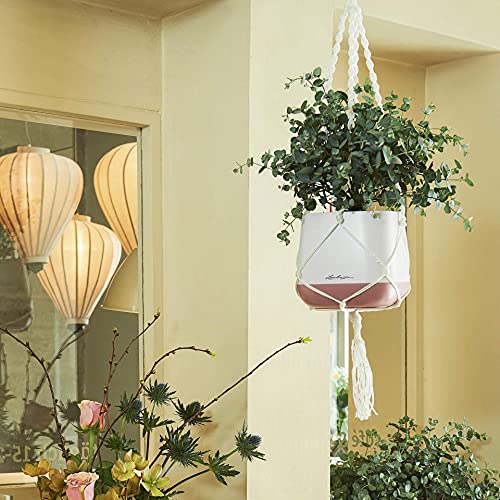 Lechuza Yula Makramee Blumenampel Weiß 85 cm