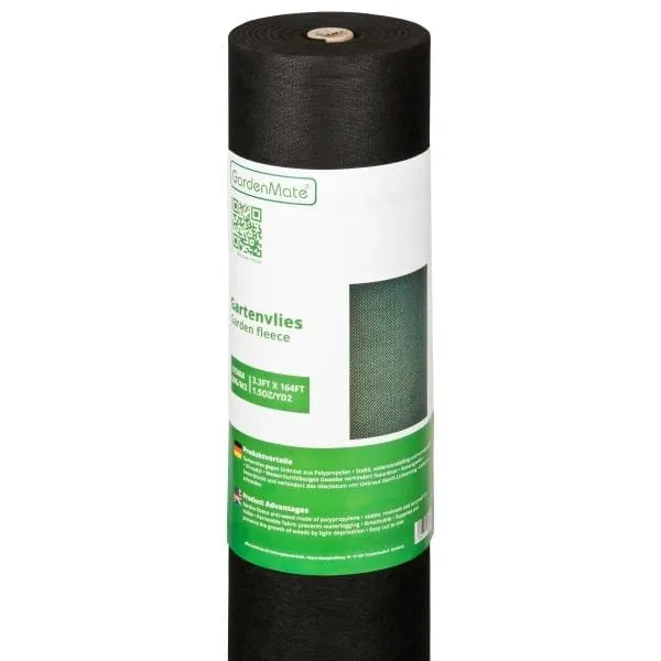 GardenMate Unkrautvlies 50g/m² Gartenvlies 2x10m wasserdurchlässig