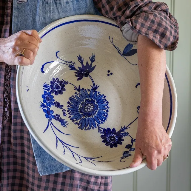 Sarah Raven Shanghai Serving Bowl Servierschüssel Terracotta 41cm