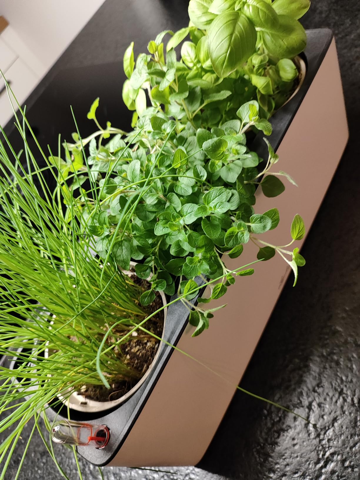 Lechuza Cube Premium Triple Tischgefäß Weiß Hochglanz 40cm