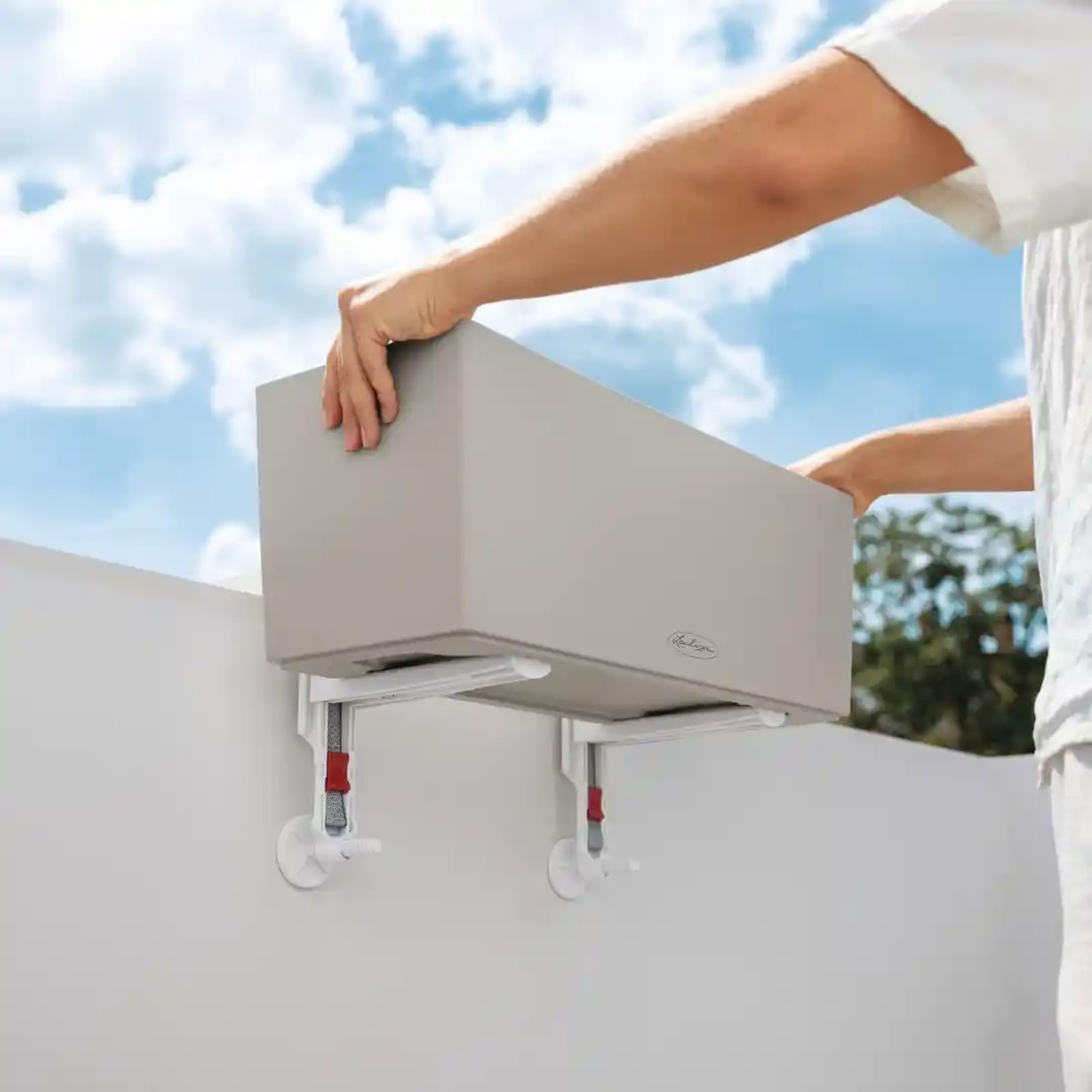 Lechuza Balconera Wall Halter Schwarz für Balkonkasten