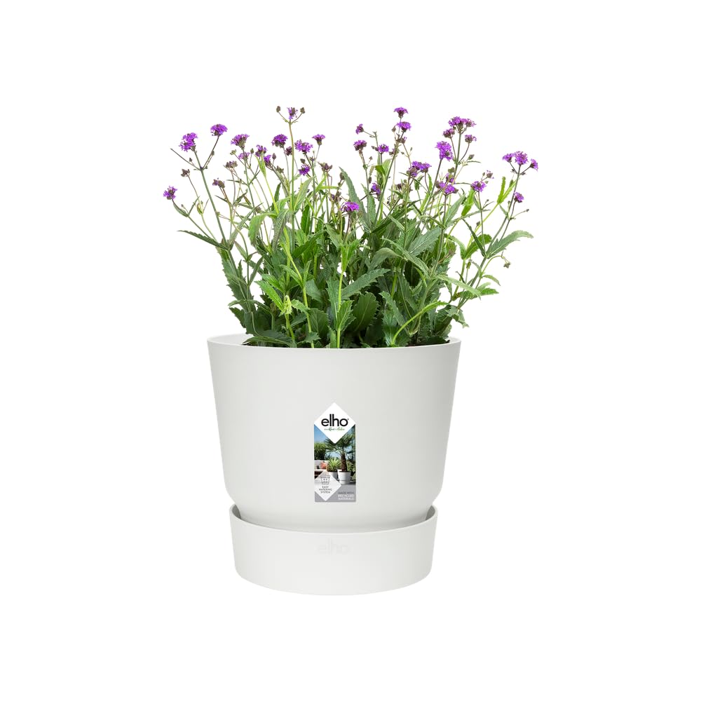 elho Greenville Rund Blumentopf 25 cm Weiß