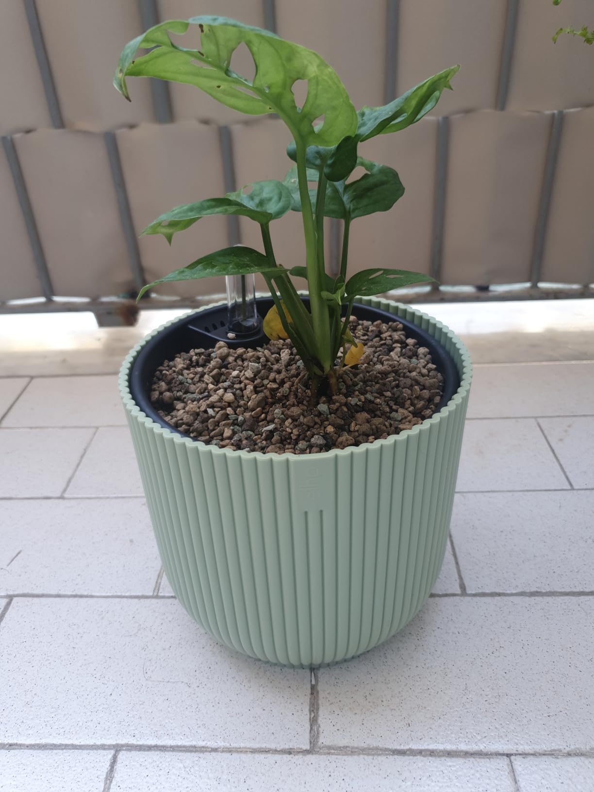 elho Vibes Fold 22 cm Blumentopf Linen White für innen