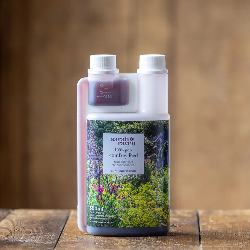 Sarah Raven Comfrey Feed Flüssigdünger 500ml natürlich NPK