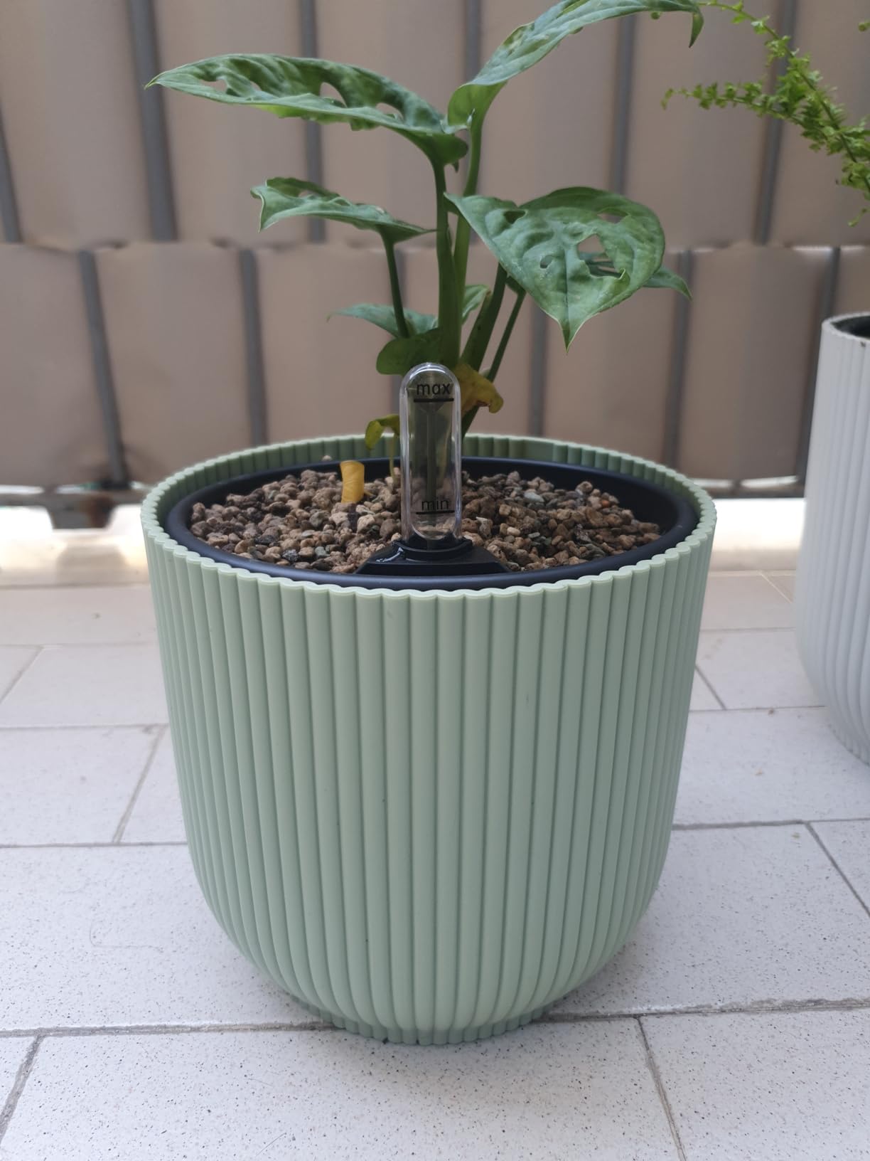 elho Vibes Fold 22 cm Blumentopf Linen White für innen