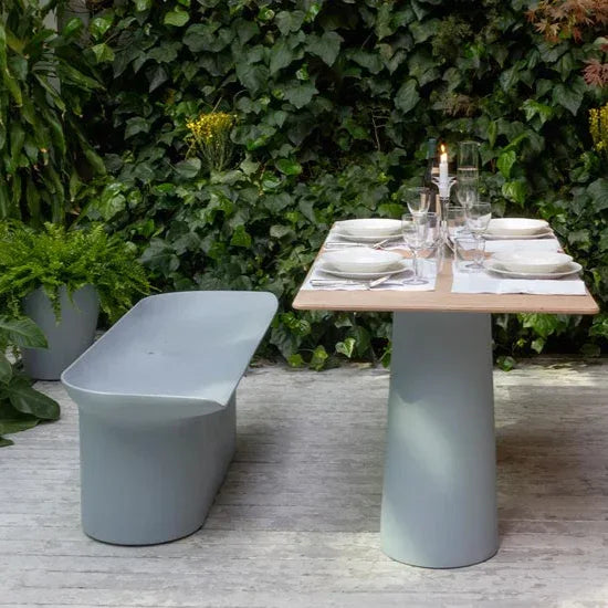 Serralunga Luba Gartenbank Weiß für Balkon und Garten