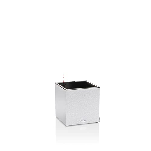 Lechuza Canto Stone 30 Low LED Pflanzgefäß quarzweiß 12 L
