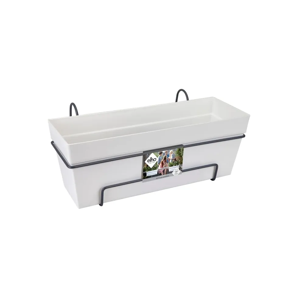 elho Loft Urban Balkonkasten All in 1 50cm Weiss Reservoir