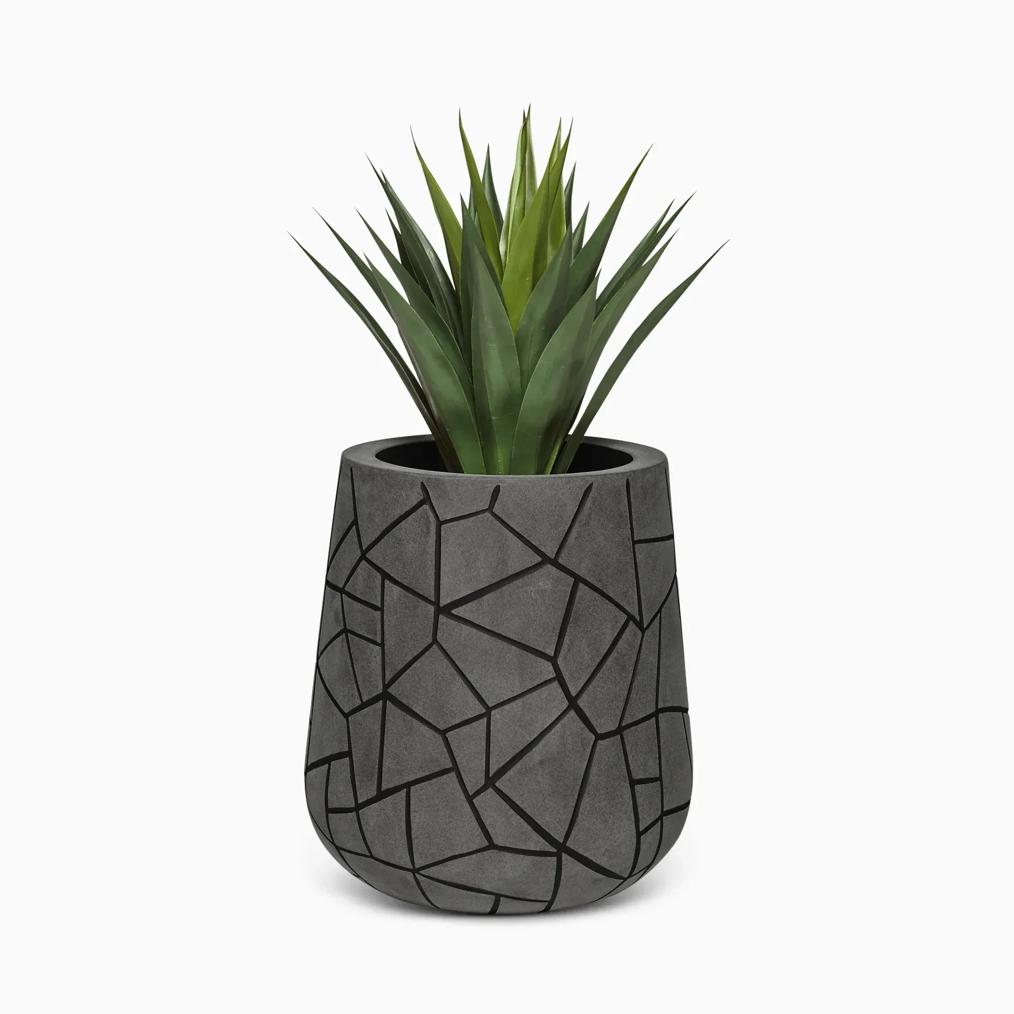 Serralunga Memory Pflanztopf Anthrazit 52x52x43 cm
